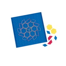 (러닝리소스)LER1512양면지오보드(패턴블럭용)/겉넓이/기하판, 단품