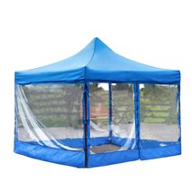 체육대회 천막 사면 투명 바람막이 지퍼형 4매 세트 3x4.5m 색상다양, 3X4.5 레드