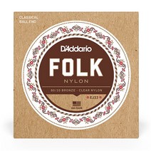 [심로악기]공식수입정품 다다리오(Daddario) EJ33 클래식기타스트링 기타줄, 8개(개당 17,500원)
