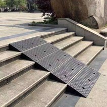슬로프 고무패드 계단연결 턱연결 슬로프 장애인시설 휠체어 유모차, 심황 50x50x11