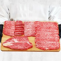 우마왕 한우 1++ 투뿔 5인분 특수부위 등심 모듬 구이용 소고기 세트 800g, 한아름B세트(등심+갈비+모듬3종)800g