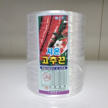 고추끈 바인더 바인다 지지대 지주대 결속 농작물 농사용 하우스 밭 끈 과수 유인끈 유인줄, 고추끈 흰색 1.8kg