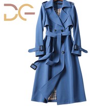 Dige 빈티지 루즈핏 롱 트렌치코트 빅사이즈 3XL