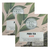피코크 보이차 15입 21g x 2개 (1.4g x 30티백)