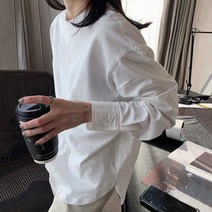 고퀄리티 베이직 남방 소매 티셔츠
