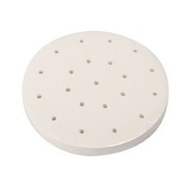 50pcs 라운드 기선 종이 실리콘 오일 종이 베이킹 바베큐 비 스틱 천공 만두 매트 에어 프라이어 라이너 요리 도구, 25cm