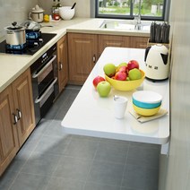 주방 접이식 보조 테이블 식탁 주방 선반 KH700, 흰색70*30CM