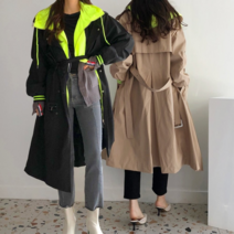 여성 롱 트렌치코트