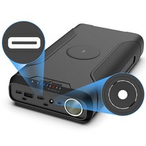 보조배터리 노트북 충전기 PD CPAP 태양광광 파워팩 48000 mah DC12V 65W 100W, 01 Black