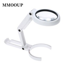 led 접는 빛 magnifier for book 신문 독서 휴대용 5x 11x magnifying glass handheld foldable loupe magnifying, 협력사, 확대