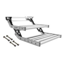 카라반 발판 알루미늄 디딤 수동 보조 전동 스탭 계단, C