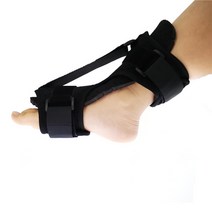 발목보조기 발목 보호대 족하수 관절 재활 고정기 조절 가능한 족저 근막염 night foot splint drop발 관리 교정, 검은색, 1개