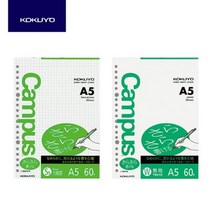 고쿠요 캠퍼스 바인더노트 A5 리필 60매(무선/방안), 무선(60매)