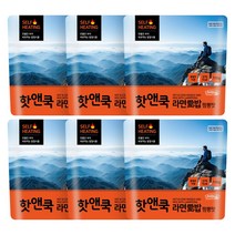 이지밥 핫앤쿡 라면애밥 짬뽕맛, 110g, 6개