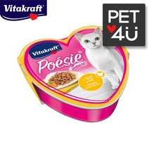 [고양이 캔간식]비타크래프트 포에시 치킨&야채 하트캔, 1개
