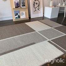 [러그홀릭] 마인 사이잘룩 먼지없는 여름 단모러그 거실 식탁 카페트