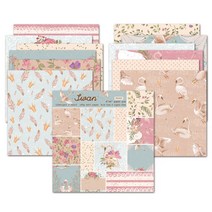 KSCRAFT-백조 스크랩북 종이 접기 아트 배경 카드 12 장 DIY 공예, 한개옵션0, 12개