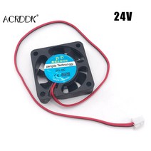 cpu 랩 휀 쿨러3D 프린터 FC 용 12V/24V 무소음 미니 팬 40x40x10mm DC 브러시리스 쿨러 히트 싱크, 02 24v