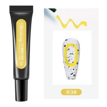 젤팟 쓰리 스카우트 3D 푸딩 젤 10Ml 튜브 엠 보스 DIY 어 젤리 네일 페인팅 풀 커버리지 피그먼트 라이너 디자인 루, 03 10ml
