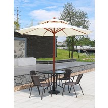 야외바베큐장 테라스 야외 파라솔 안뜰 가든 밀크티 숍 테이블과 의자 발코니 원형 중앙 기둥, [19]