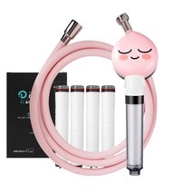 대림바스 디클린 카카오 샤워헤드(어피치)+리필필터+샤워호스(핑크) SET, 단품