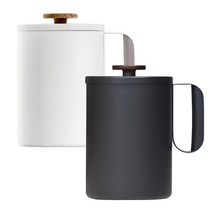 르메이드 스테인레스 음식물 쓰레기통 2개, 화이트,블랙