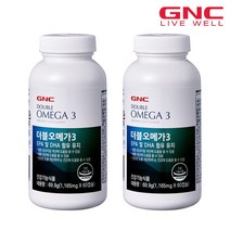 GNC [GNC] 더블 오메가3 600mg 60캡, 60정, 2병