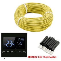 건식난방 MINCO HEAT 100m 12K 33Ohm 탄소 섬유 히팅 케이블 전선 농업 언더 플로어 시스템 온도 조절기 포함, [01] 100m Heating Wire
