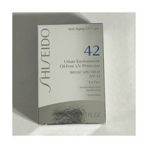 선크림 시세이도 도시 환경 무유 자외선 차단제 얼굴용 SPF 42 1온스.
