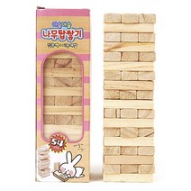 나무 탑쌓기 게임 가족모임 어린이 원목 장난감 블록