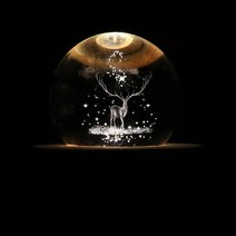 허니잼 루나리빙 순록 오르골 무드등, 혼합 색상