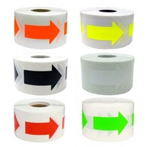 방향 표시 화살표 스티커 테이프 학교 사무실 공장 배관 소방, 1110.그린화살표500, 1개