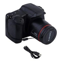 DSLR 카메라 입문 디지털 카메라 slr 휴대용 손떨림 방지 vlogging tft 카메라 hd 1080p 화면 비디오 2.4in 카메라 울트라 카메라 16x lcd 동물원, 검은색