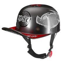 야구 헬멧 경량 유소년 프로 골드 검투사 야구 도트 승인 빈티지 재팬 스타일 하프 오픈 페이스 오토바이 모자 남성 여성 전기 스쿠터 승마 제트, 이십, m