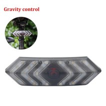 고글 전기자전거 킥보드헬멧 라이딩헬멧 접이식 자전거 테일 라이트 턴 시그널 경고 Led 후면 USB 충전식 헬멧 무선 원격/중력 제어 바이크 깜빡이 신호등, 노란 색