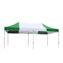 홍캐노피 기본형 스테인레스 접이식 행사용 캐노피 천막 2 x 3 m, 백색(중앙), 녹색, 1개