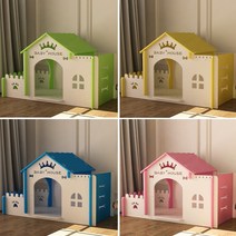 코스트팝 강아지집 예쁜 반려동물 애견하우스 DIY 만들기 조립식 플라스틱 펫하우스 소형 대형 애완견 실내 실외 반려견 애견 집, 그린