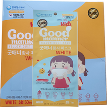 1+1 프리미엄 KF80 소형 마스크 1매 식약처 인증 국산, 굿매너KF80소형