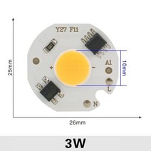 LED 조명 바 LED 3W 5W 7W 9W COB 칩 램프 220V 스마트 IC 필요 없음 드라이버 홍수 빛 스포트 라이트에 대, Warm White_6 PCS