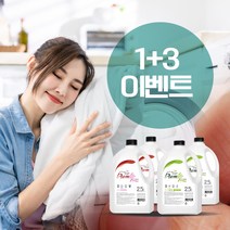 포근하고 부드러운 유아용 일반용 드럼용 천연 액체 세탁세제 섬유유연제 ( 2.5L x 4개)