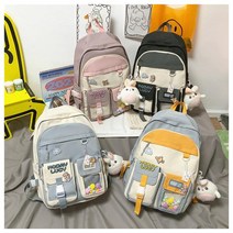 Cartoon Backpack for girls women Classic Retro Bookbags children teen School Bagcartoon cute Backpa