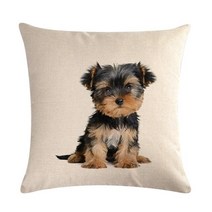 퍼그 애완 동물 강아지 패턴 코튼 린넨 베개 쿠션 커버 자동차 홈 소파 침대 장식 커버 코진 40657 1 개, 2DT-40657-025