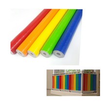 칼라 무지개폼 10개묶음 신학기준비 홍보 안전용품, 노란색, 10개