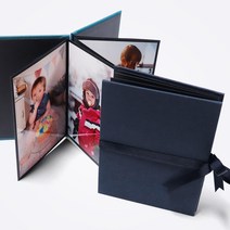아코디언북 4x6 5x7 6x8 사진 포토앨범 북아트, 로얄차콜