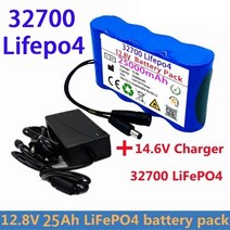 파워뱅크 캠핑 차박 12.8v 25ah 32700 lifepo4 충전식 배터리 내장 40a 동일한 포트 평형 bms 12v 전원 공급 장치 14.6v 충전기, 배터리 및 충전기