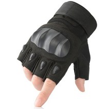 CISE 터치 스크린 PU 가죽 오토바이 장갑 남 여 손가락 보호 장비, A18- 핑거리스 블랙, S, 중국