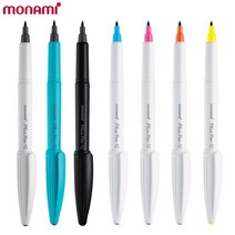 모나미 프러스펜S 0.4mm/플러스펜/수성펜/필기구, 블랙-블루바디