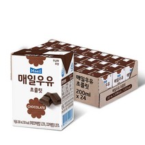 매일유업 초콜릿 우유, 200ml, 48개