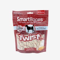 스마트본 트위스트 스틱 치킨 강아지껌 50P