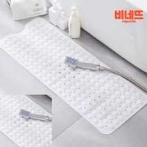 욕조 미끄럼방지 욕실매트 40X100 흰색 화장실바닥매트 고무매트 플라스틱깔판